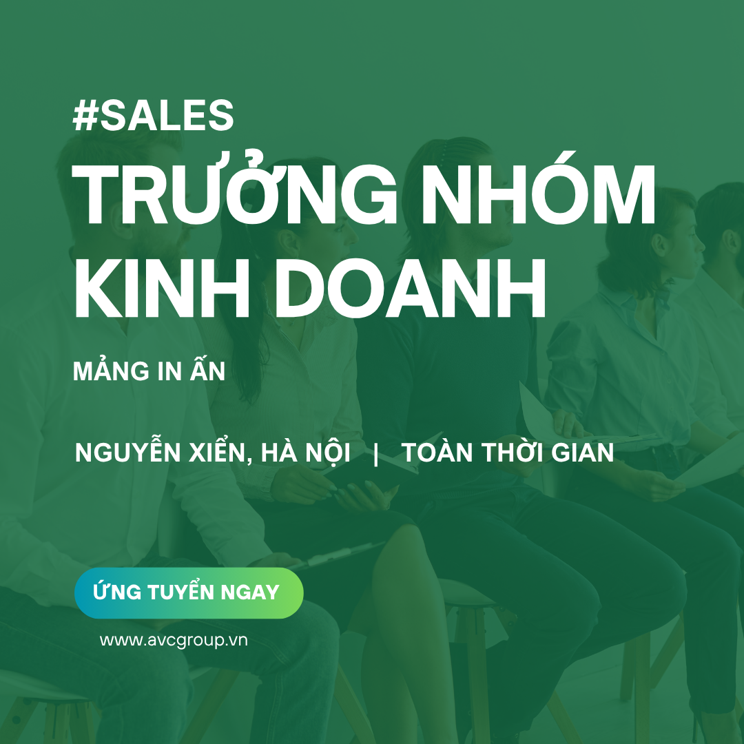 [PH33] Trưởng Nhóm Kinh Doanh - Mảng In Ấn