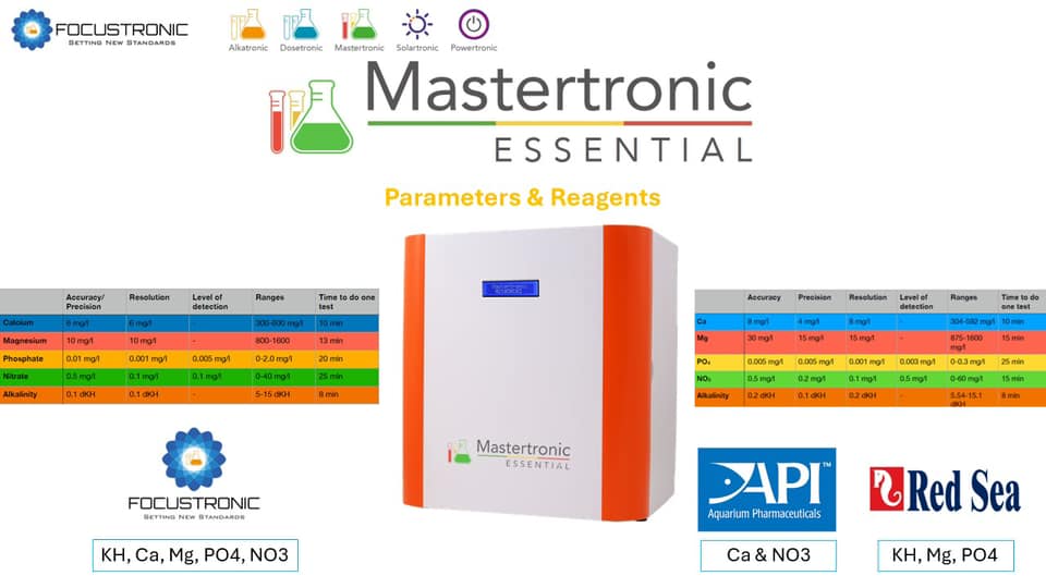Mastertronic Essential – Thiết bị test nước tự động toàn diện cho bể cá biển, giá chỉ từ $1,624.00 USD