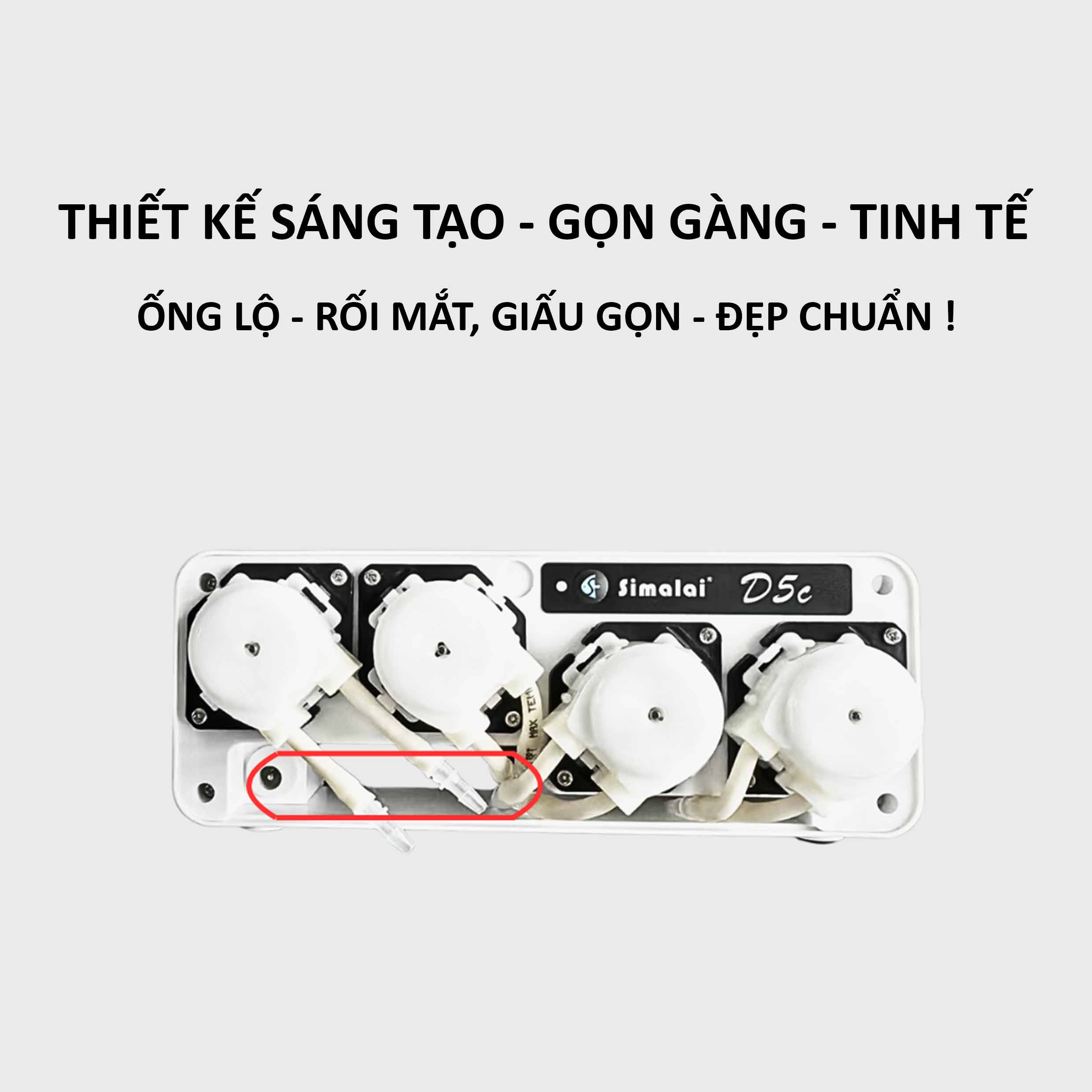 SIMALAI D5c – Máy Bơm Định Lượng Wi-Fi Thông Minh Cho Bể Cá Biển, San Hô