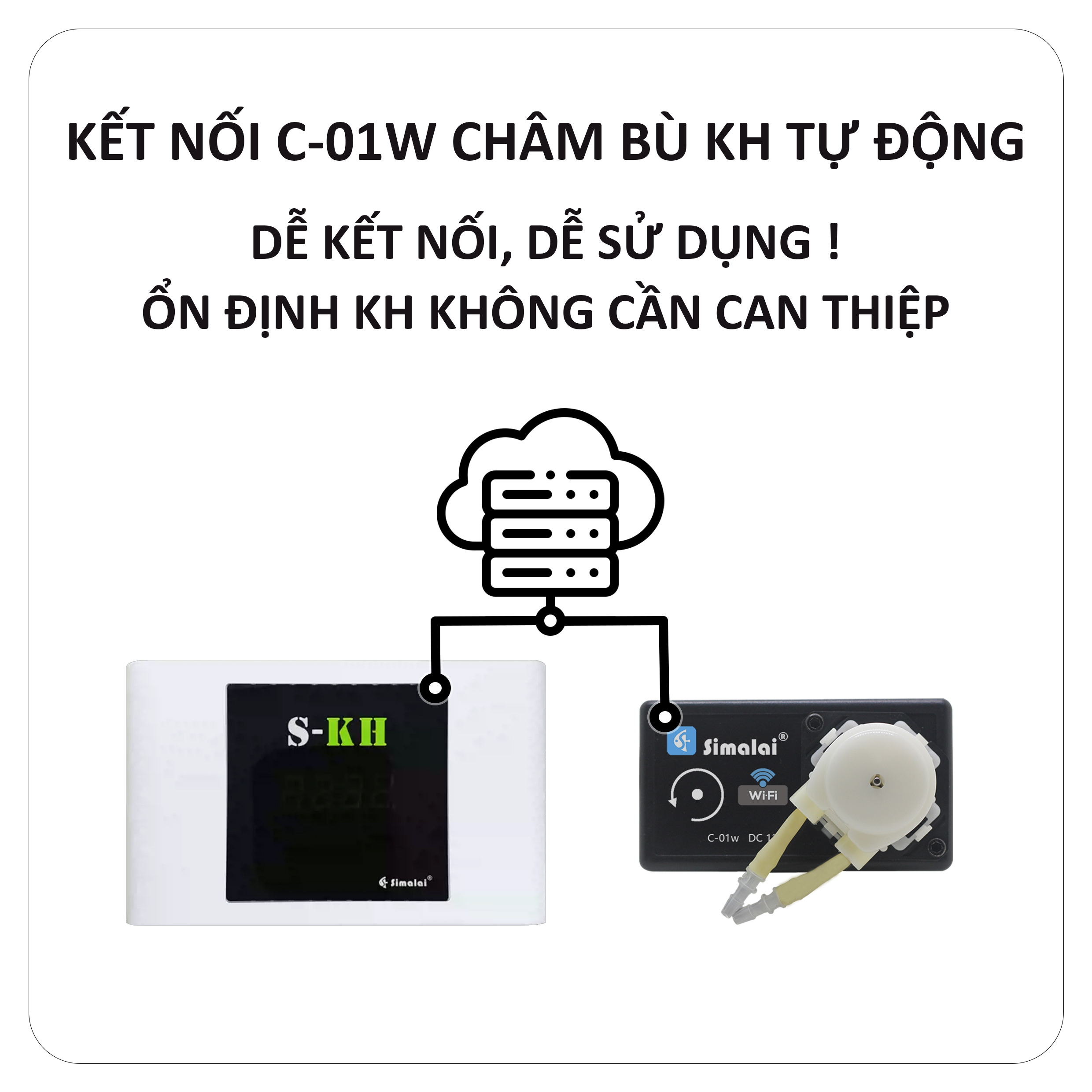 BƠM ĐỊNH LƯỢNG SIMALAI C01W GIẢI PHÁP THÔNG MINH CHO BỂ CÁ SAN HÔ