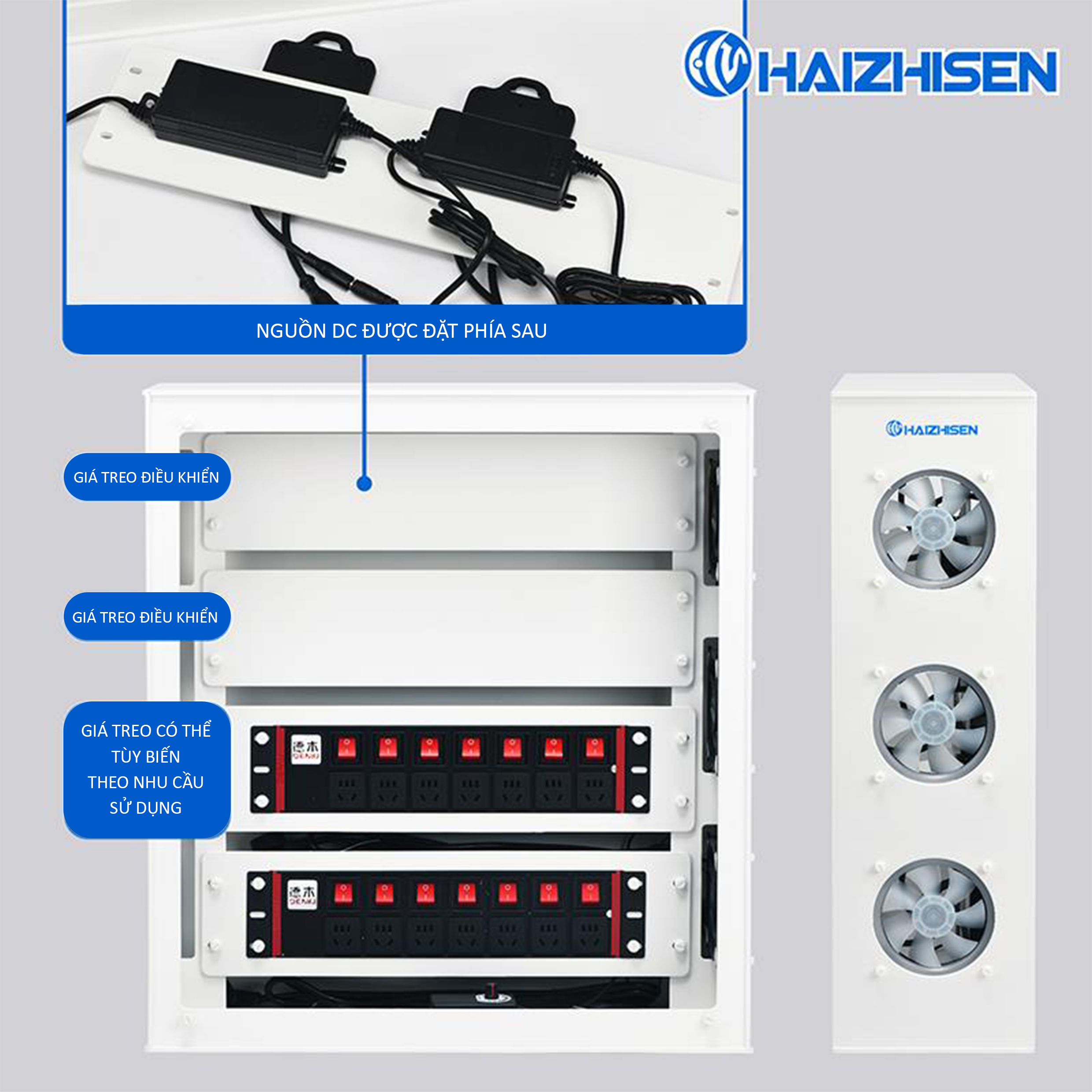 Hộp Kỹ Thuật Bể Cá Biển PVC Haizhisen | Quản Lý Thiết Bị, Tản Nhiệt, An Toàn Điện