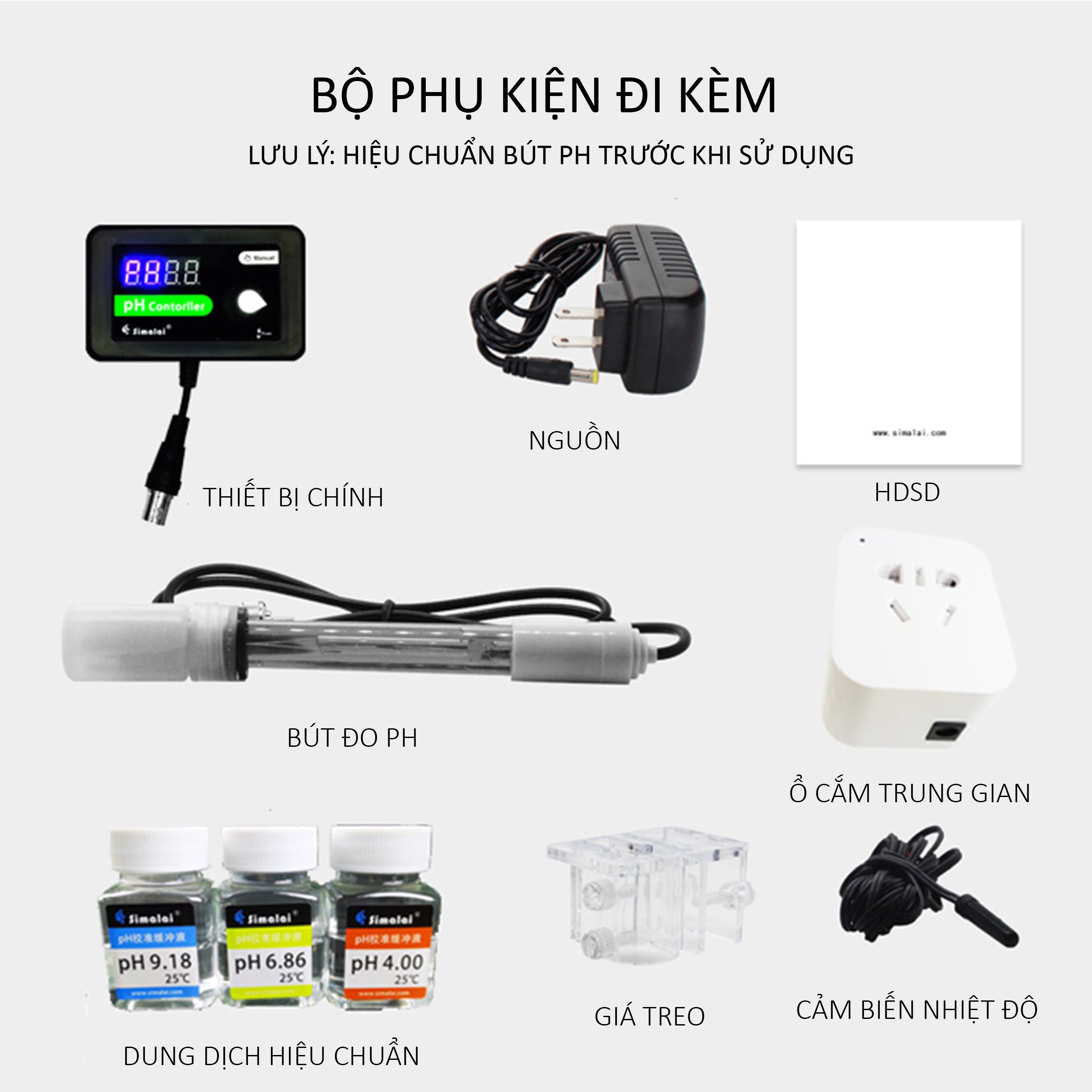 Simalai PH-03 Pro – Bộ điều khiển pH tự động chuyên dụng cho hồ cá biển và lò canxi