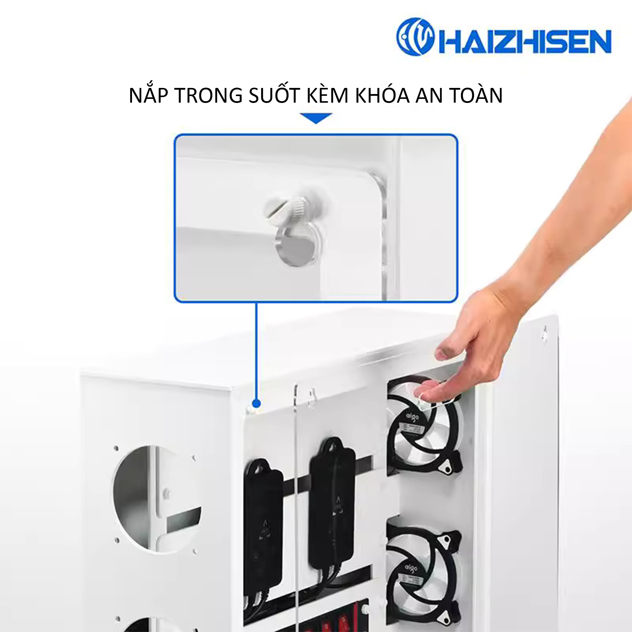 Hộp Kỹ Thuật Bể Cá Biển PVC Haizhisen | Quản Lý Thiết Bị, Tản Nhiệt, An Toàn Điện