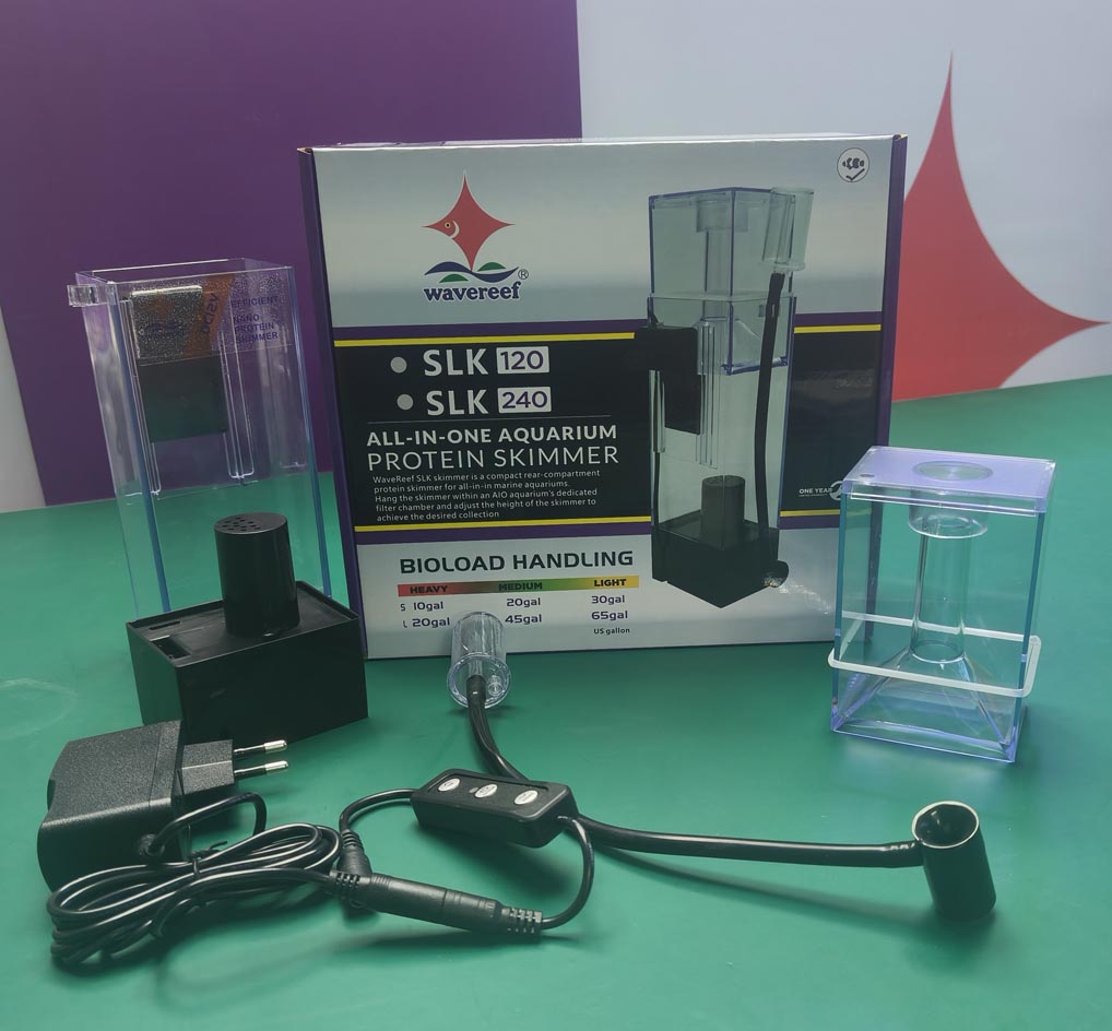 WaveReef SLK-120B Protein Skimmer – Máy Tách Bọt Cho Bể Cá Biển 40–120 Lít