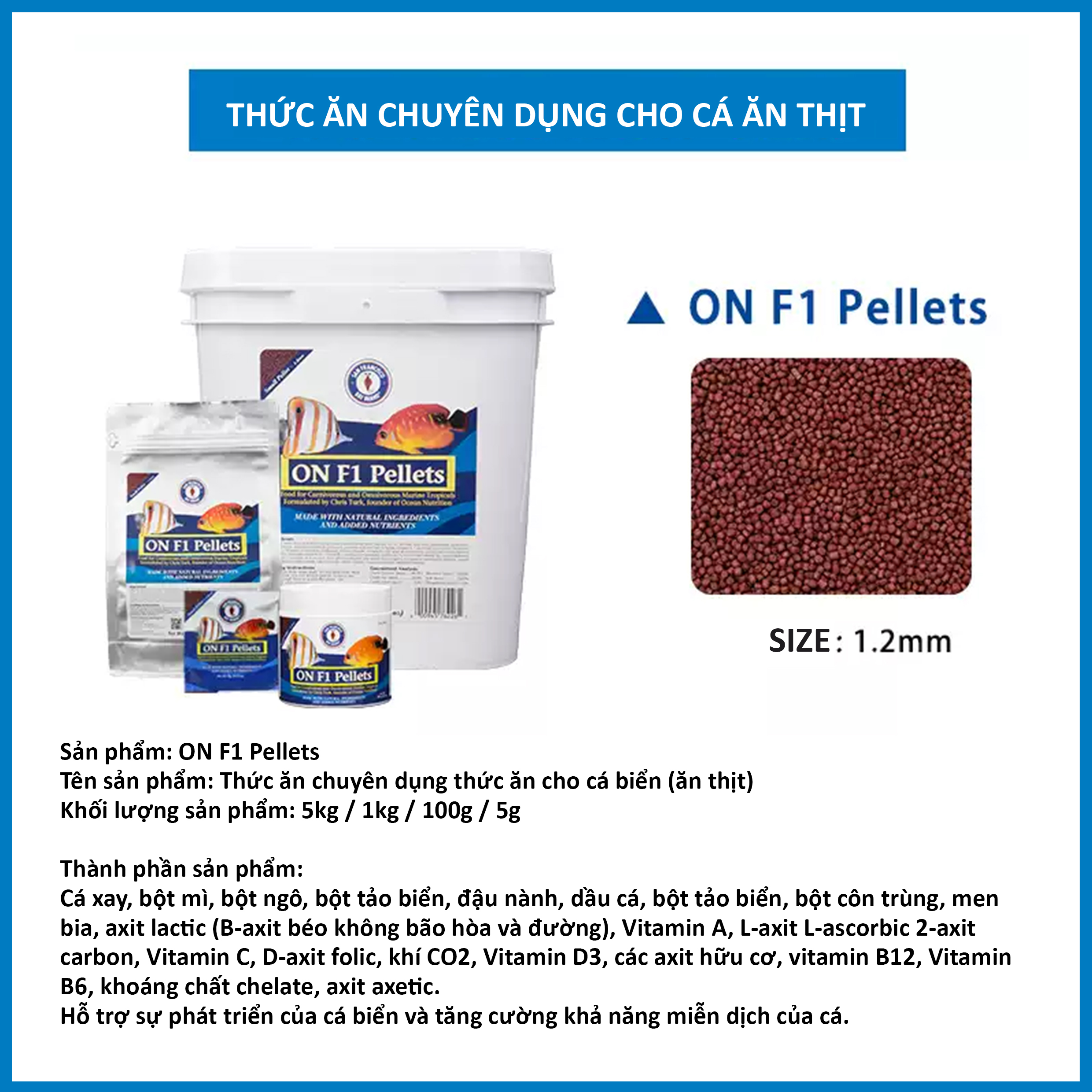 Thức ăn cho cá cảnh biển Ocean Nutrition Formula One - Dinh dưỡng cao cấp | Aquatick