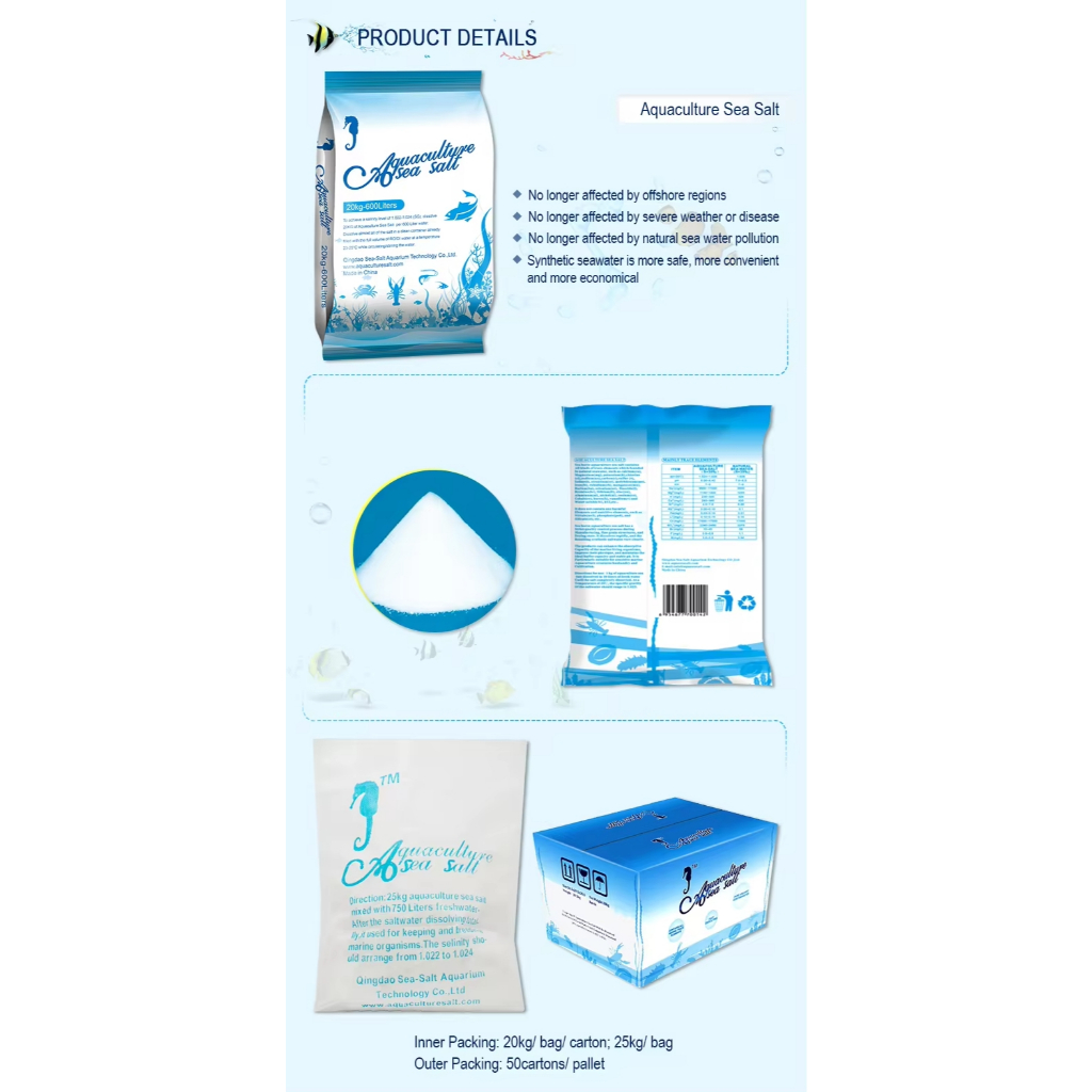 Muối Biển Nhân Tạo Blue Treasure - 25kg | Dành Cho Nuôi Tôm &amp; Hải Sản Nhà Hàng