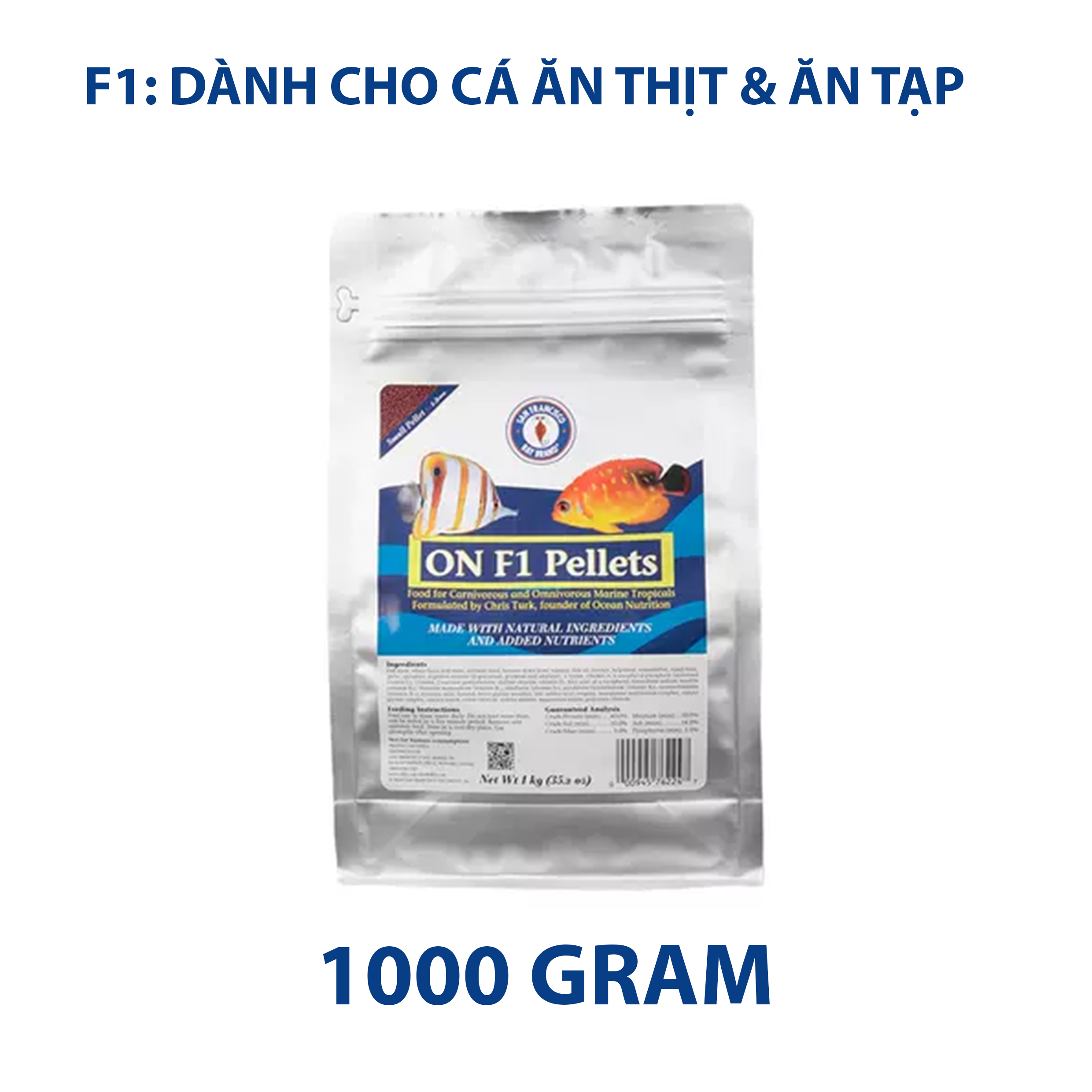 Thức ăn cho cá cảnh biển Ocean Nutrition Formula One 1000G - Dinh dưỡng cao cấp | Aquatick