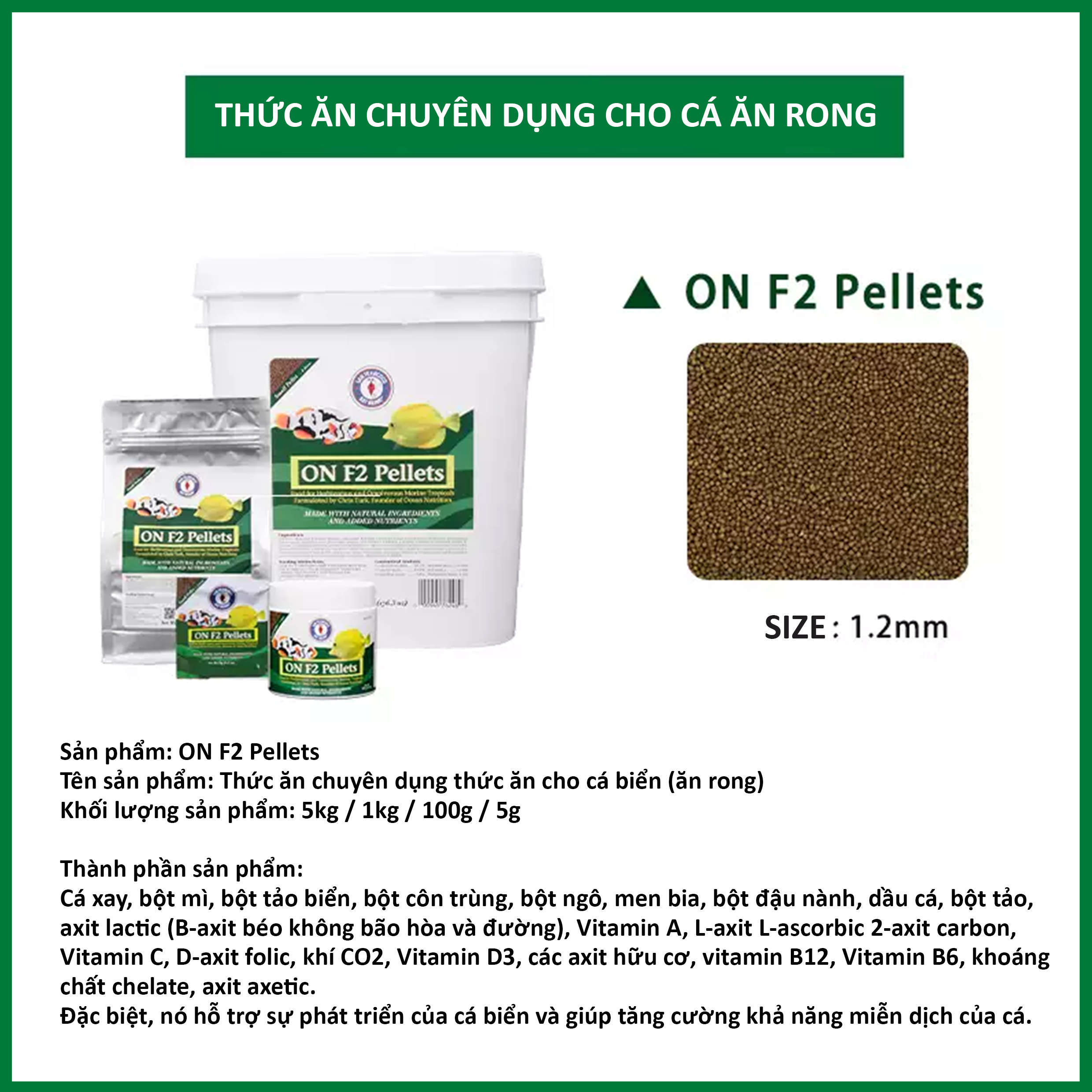 Thức ăn cho cá cảnh biển Ocean Nutrition Formula Two - Dinh dưỡng tự nhiên | Aquatick