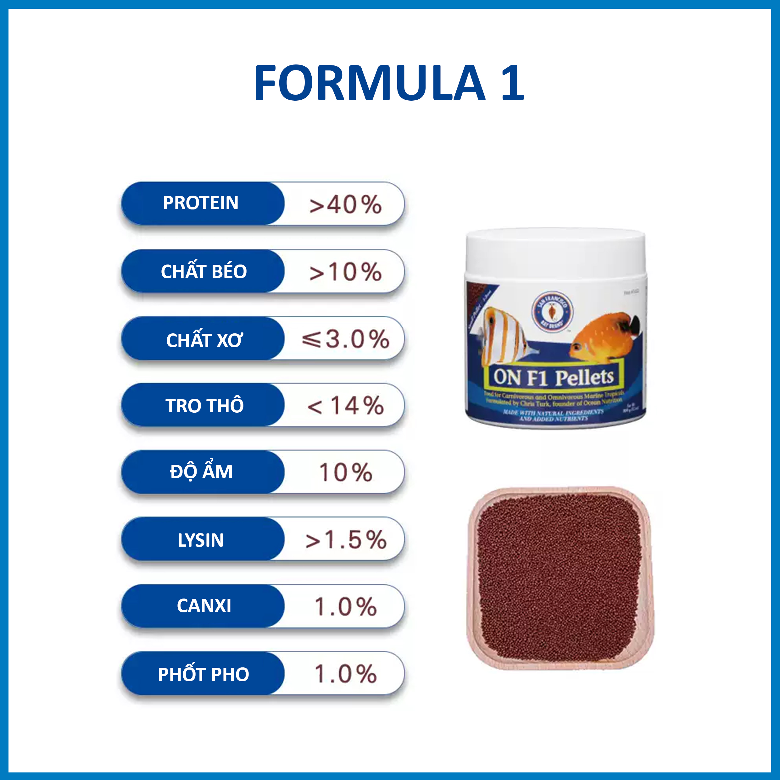 Thức ăn cho cá cảnh biển Ocean Nutrition Formula One 1000G - Dinh dưỡng cao cấp | Aquatick