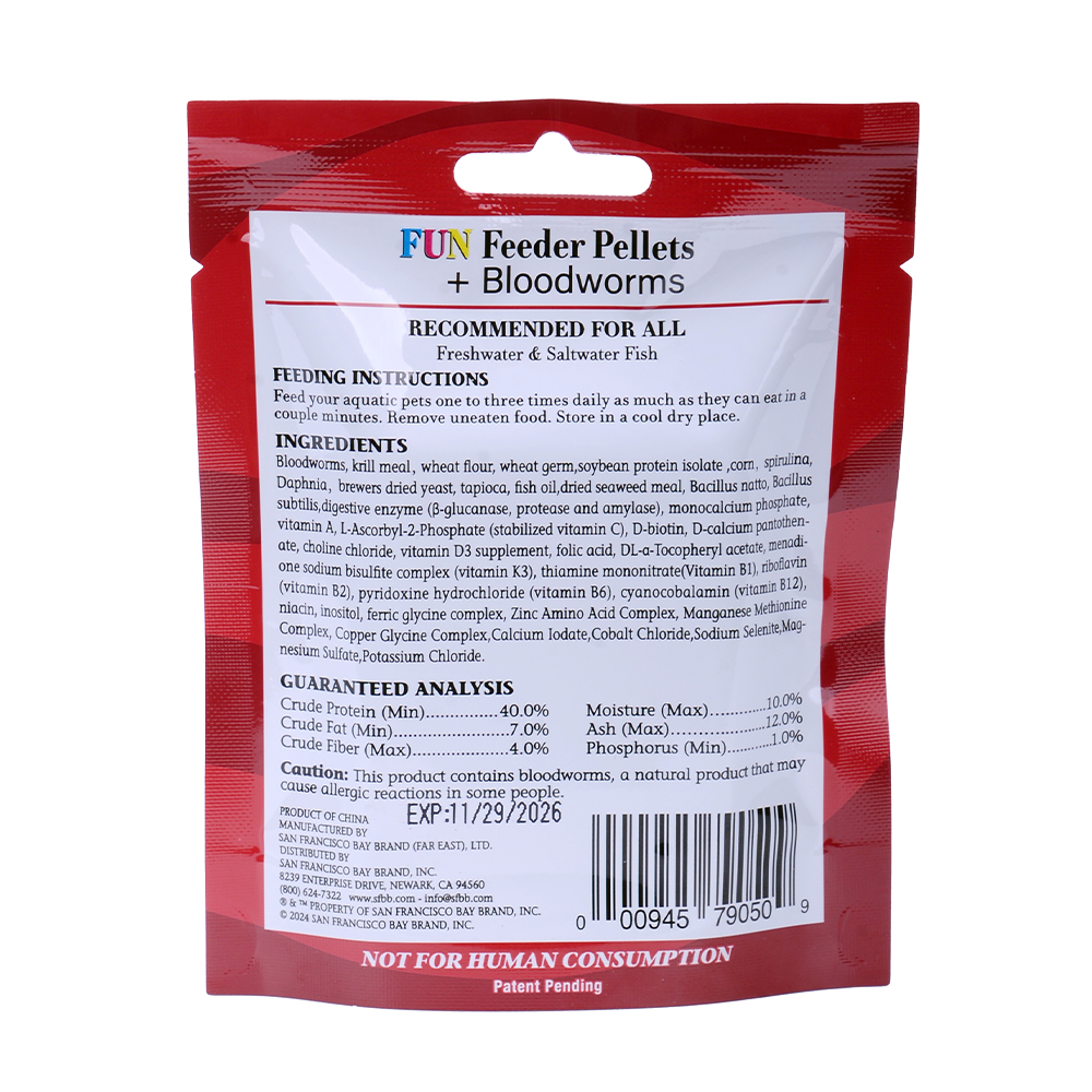 Fun Feeder Pellet + Bloodworm – Thức Ăn Viên Cao Cấp Cho Cá Cảnh Biển