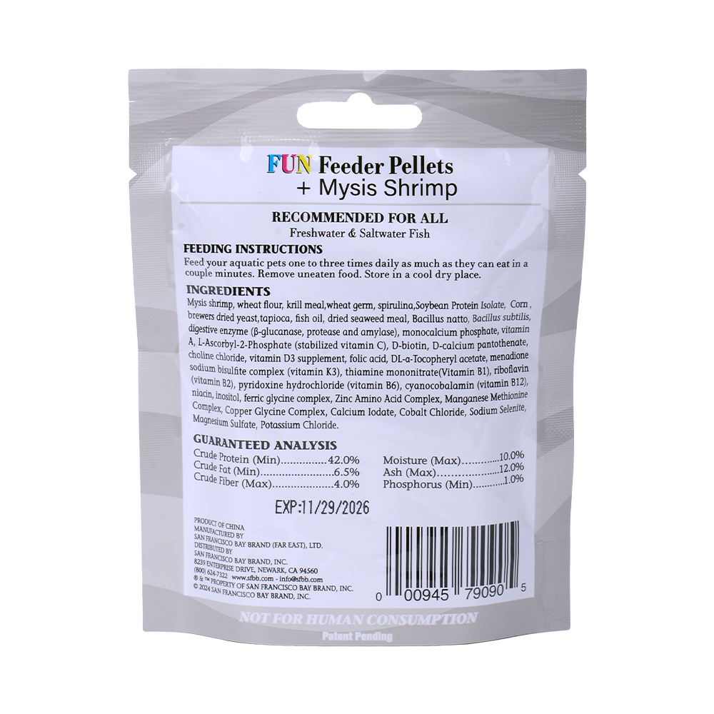 Fun Feeder Pellet + Mysis Shrimp – Thức Ăn Viên Cao Cấp Cho Cá Cảnh Biển