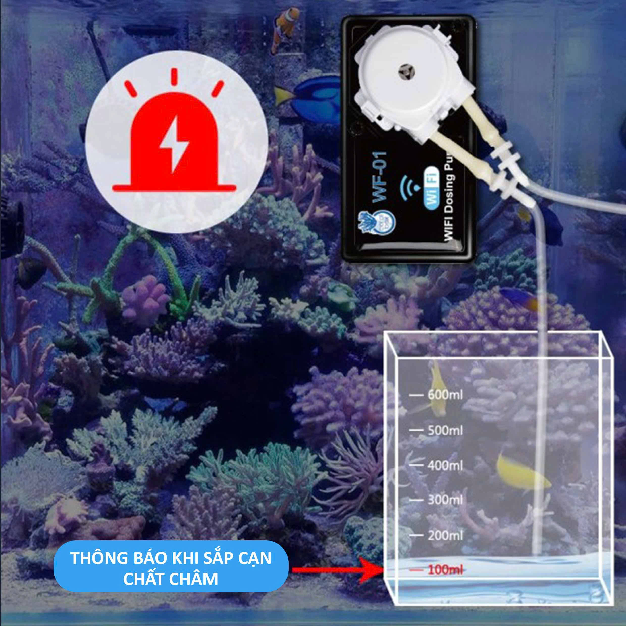 BƠM ĐỊNH LƯỢNG SIMALAI C01W GIẢI PHÁP THÔNG MINH CHO BỂ CÁ SAN HÔ