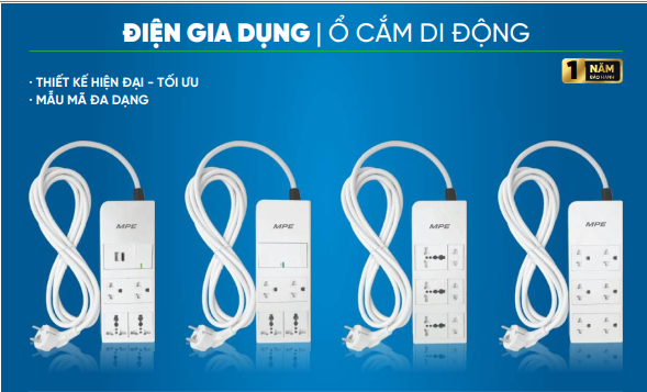 ĐIỆN GIA DỤNG - Ổ CẮM DI DỘNG