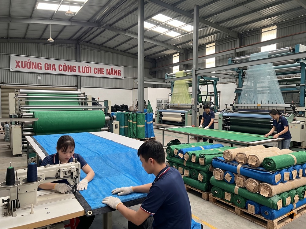 Xưởng gia công lưới che nắng hàn quốc vật tư việt