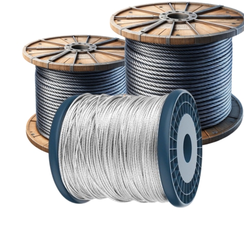 Dây Cáp Thép Lụa Mạ Kẽm Phi 4mm - CTMD4
