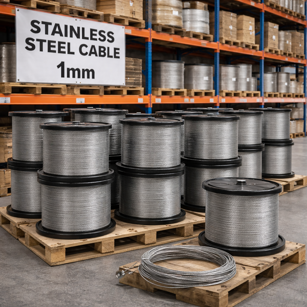 Cáp Inox 1mm (1 Ly) Giá Rẻ | Inox 304, Chính Hãng