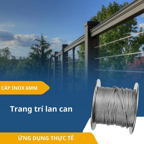 Dây Cáp Inox 6mm  - DCID6