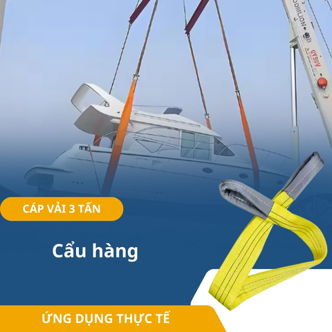 Dây Cáp Vải Cẩu Hàng 3 Tấn - CVCH3T