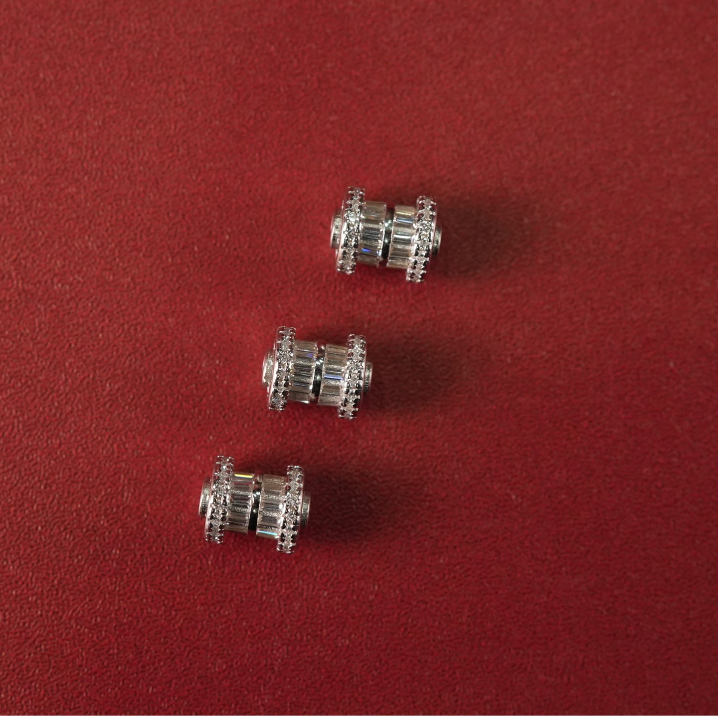 Charm + chốt bạc đính đá