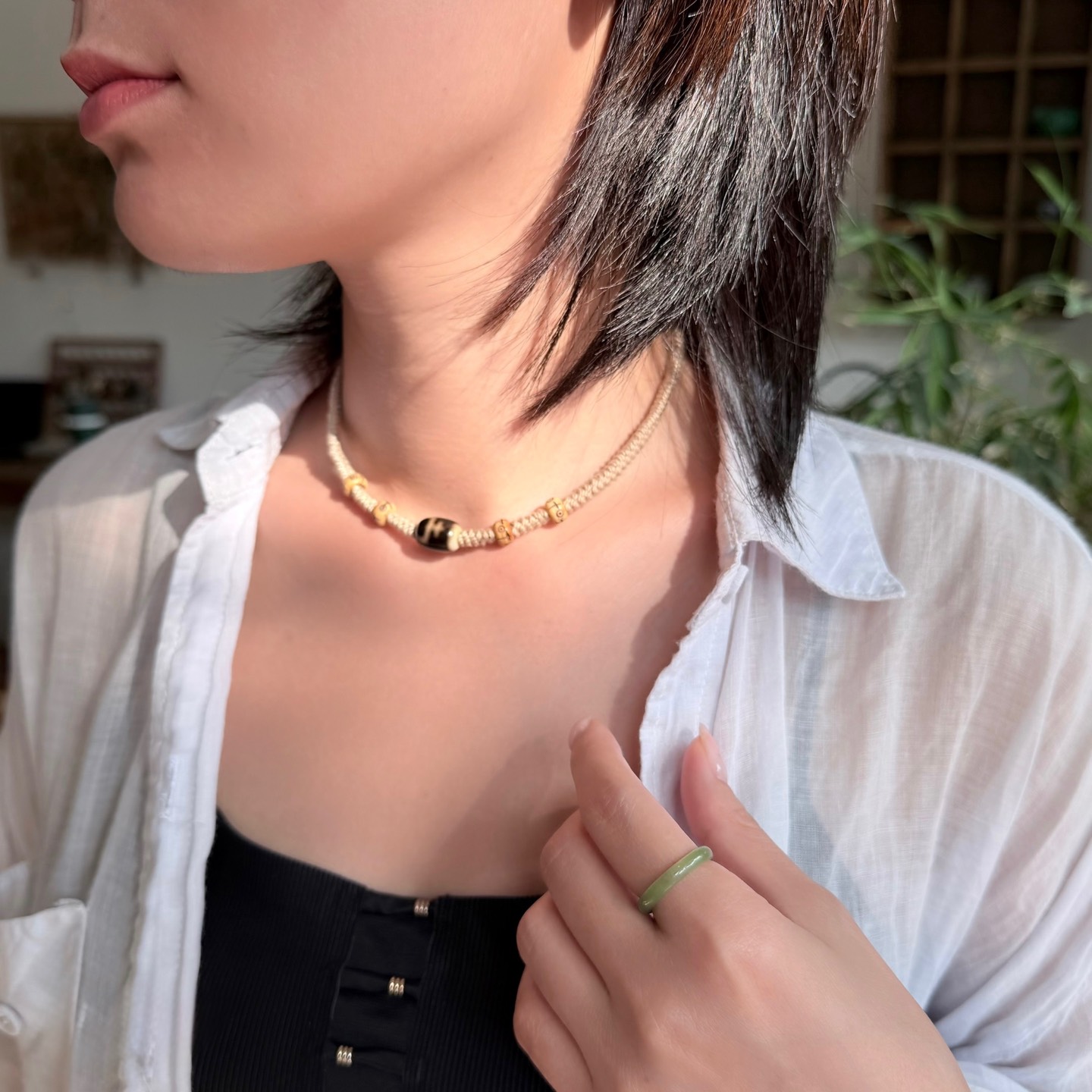 Mẫu vòng phối charm Yak tết tròn - BST “ Nắng Thu” ( không tính Dzi)
