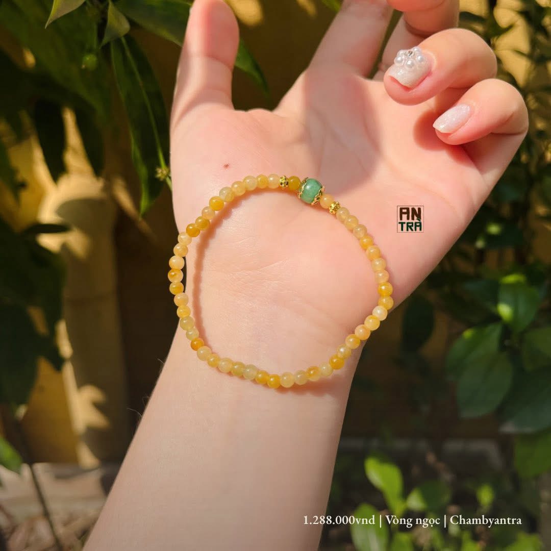 Vòng ngọc hoàng phỉ size 3.3mm