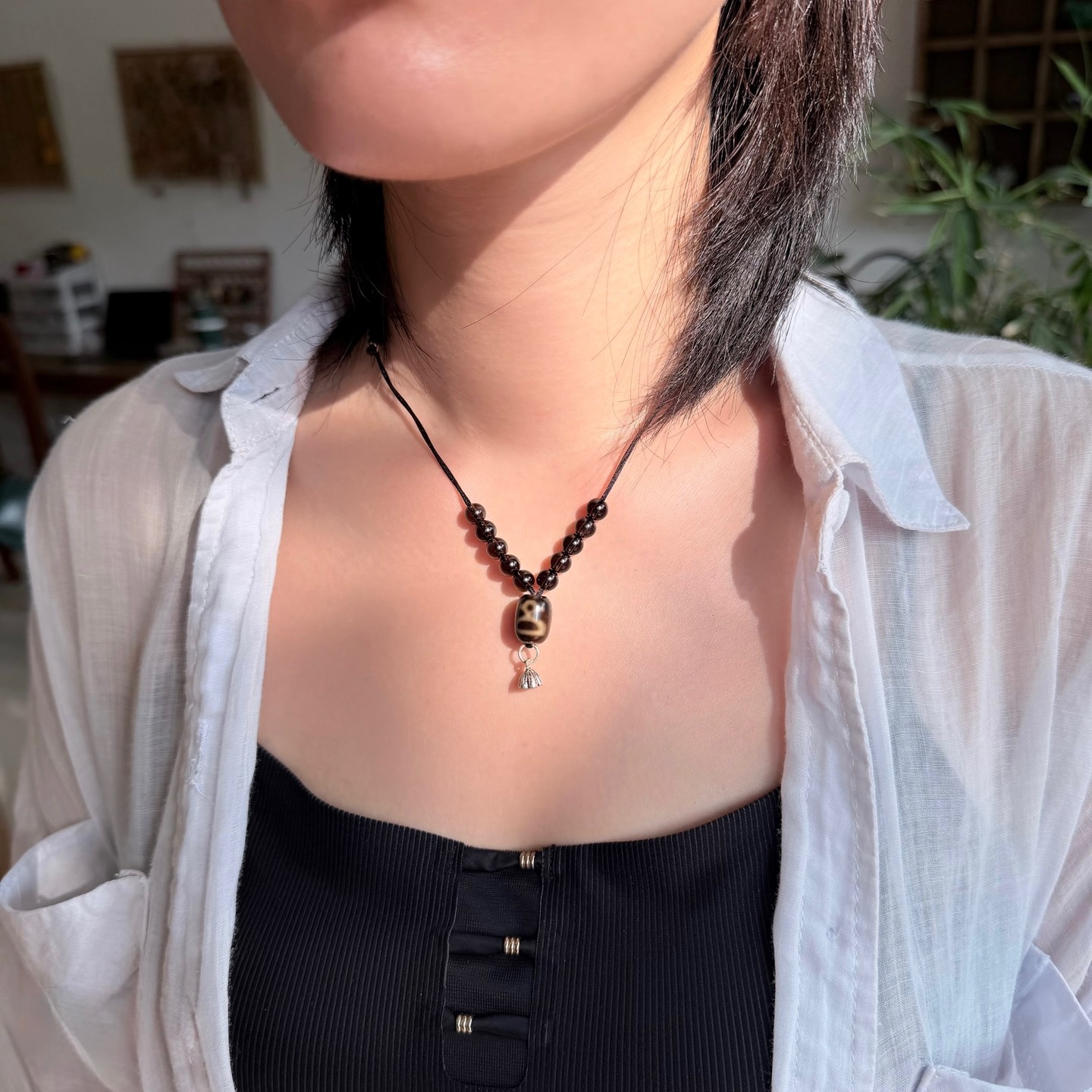 Mẫu vòng phối charm bạc hoa sen- BST “ Nắng Thu” ( không tính Dzi)