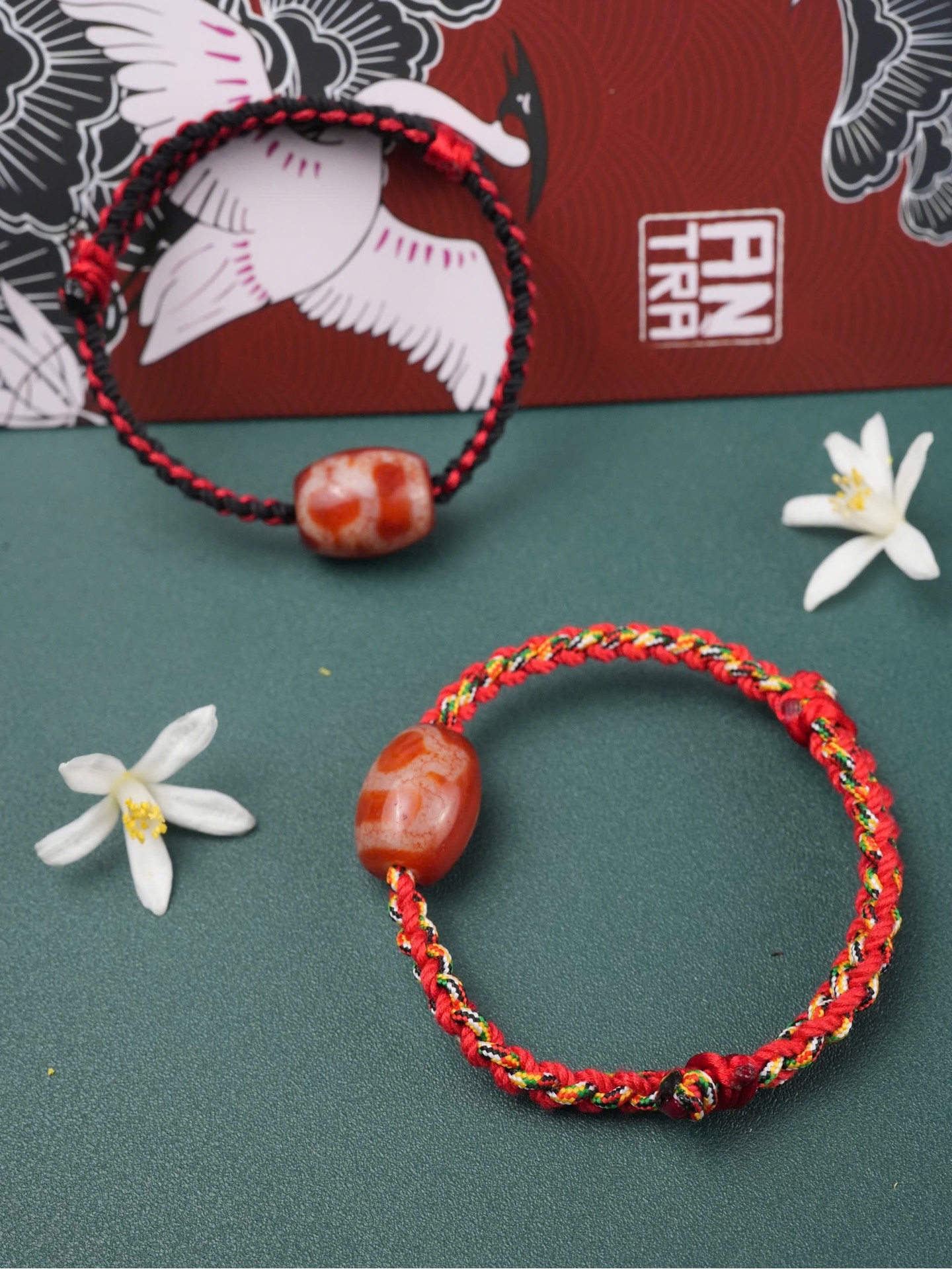 Mẫu vòng tay tết 4 dây( không tính Dzi)