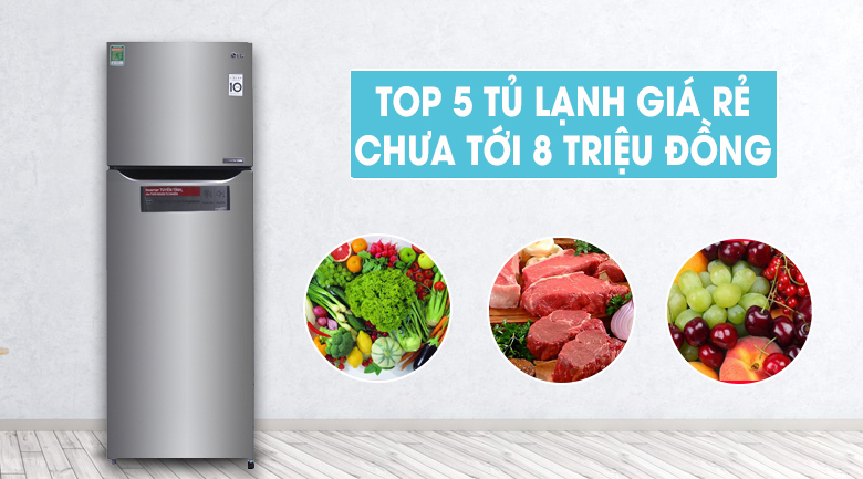 Top 5 tủ lạnh giá rẻ chưa tới 8 triệu đáng mua nhất hiện nay