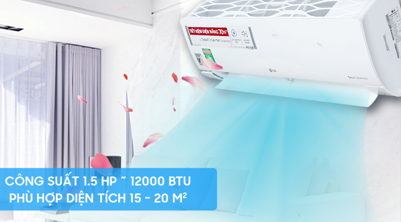 Điều hòa 12000btu giá rẻ phù hợp với phòng có diện tích 15 - 20 m2