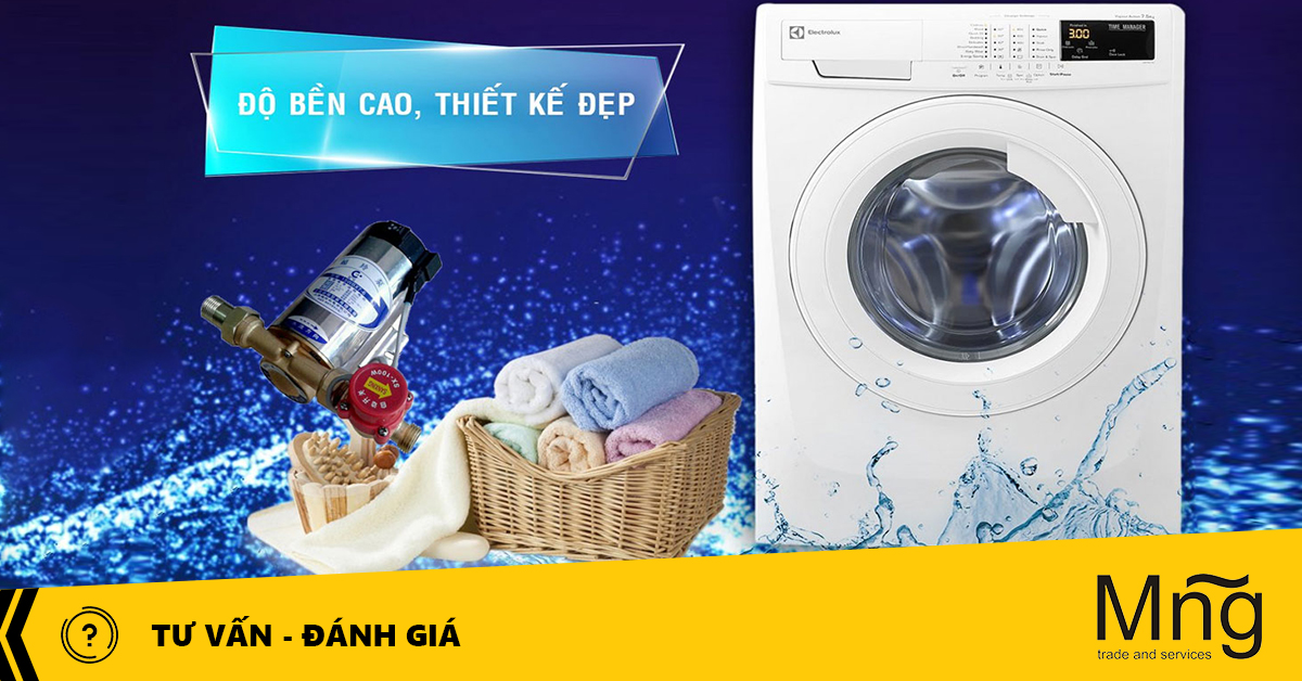 Bơm tăng áp cho máy giặt – Giải pháp xóa tan nỗi lo nước yếu khi giặt