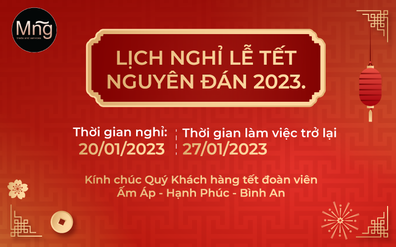 THÔNG BÁO NGHỈ TẾT NGUYÊN ĐÁN QUÝ MÃO 2023