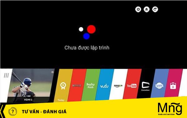 Xử lý lỗi khi màn hình tivi lg hiện chưa được lập trình