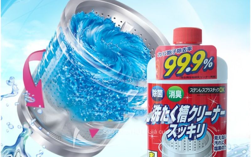 Cách sử dụng nước vệ sinh máy giặt cửa ngang đúng chuẩn, hiệu quả