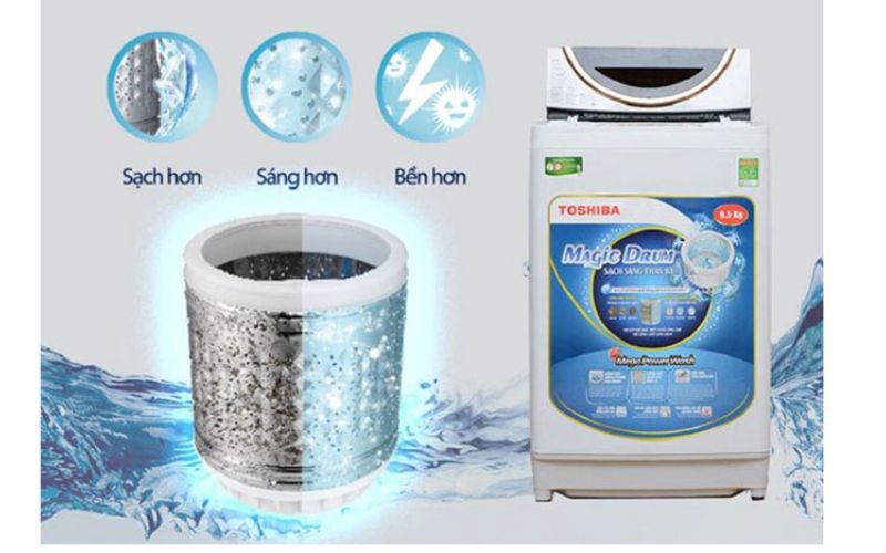Hướng dẫn cách vệ sinh máy giặt Toshiba 9kg cửa trên đúng chuẩn, sạch sâu tại nhà