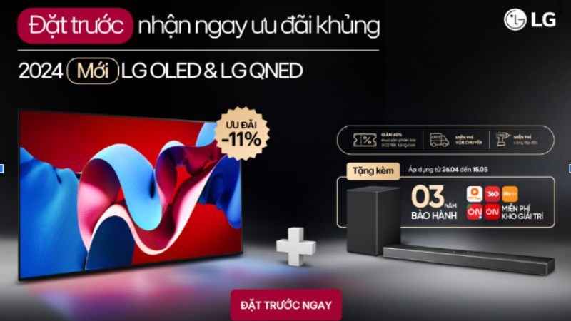 Khuyễn mãi khủng mua tivi LG Chào hè đón siêu phẩm mới 2024
