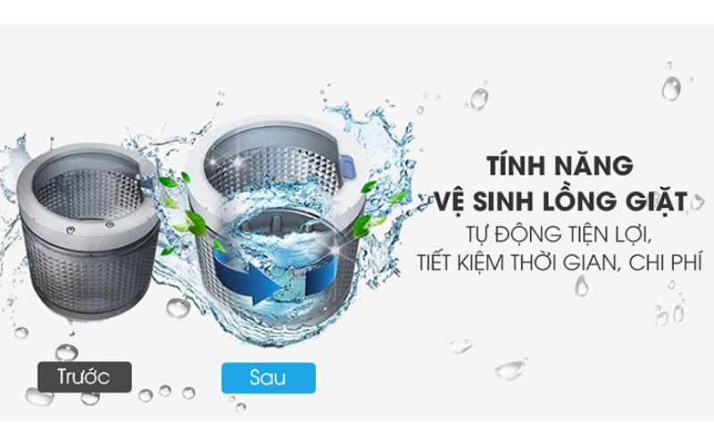 Hướng dẫn chi tiết sử dụng chế độ vệ sinh máy giặt LG hiệu quả