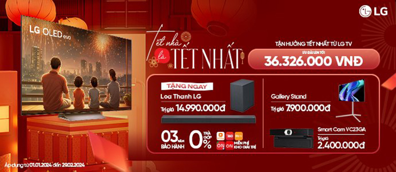 Khuyến mãi mua tivi LG TẾT NHÀ LÀ TẾT NHẤT lên đến 36,326,000đ
