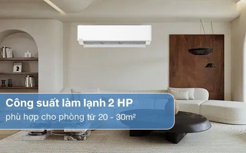 Top 5 mẫu điều hòa Panasonic 18000 1 chiều Inverter làm lạnh hiệu quả, tiết kiệm điện