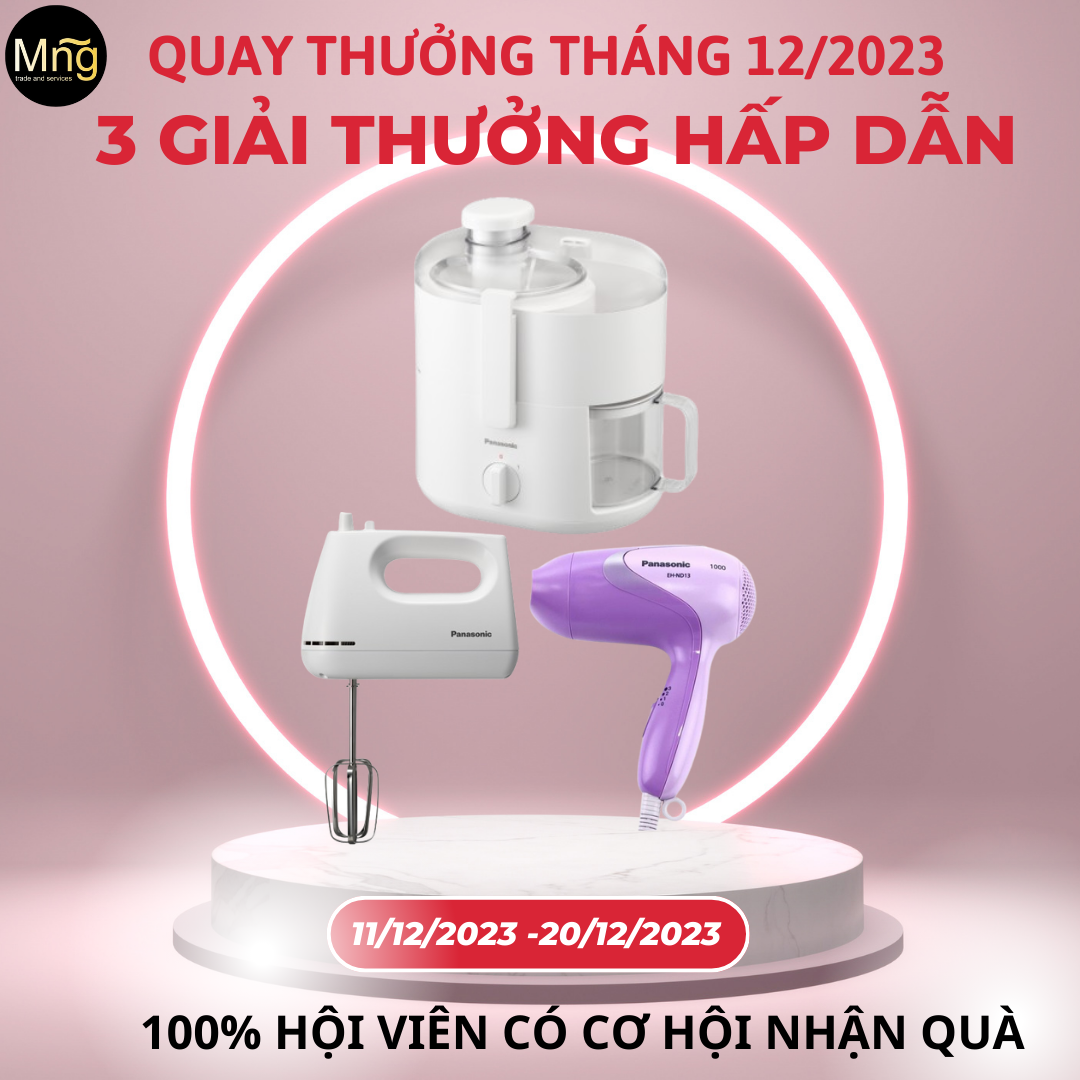 CHƯƠNG TRÌNH QUAY THƯỞNG ĐỢT 2 THÁNG 12 NĂM 2023