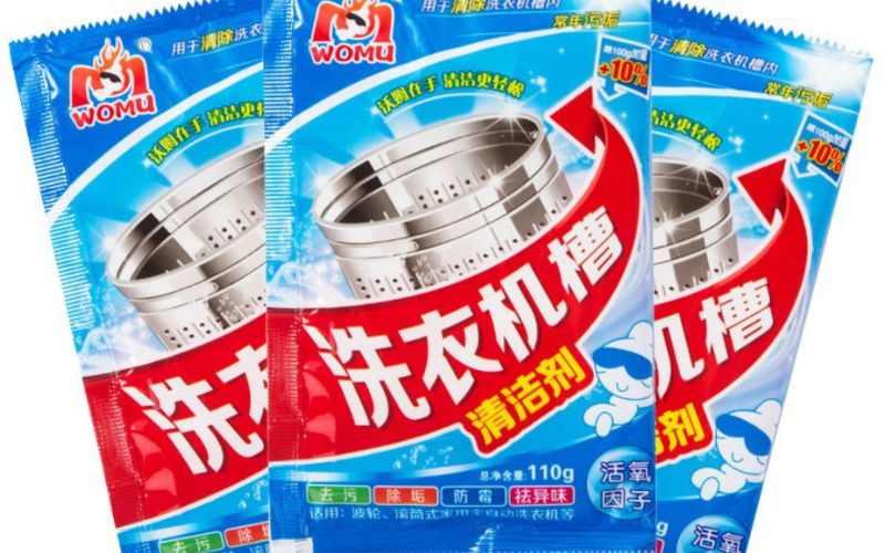 Cách dùng gói vệ sinh máy giặt đúng cách hiệu quả