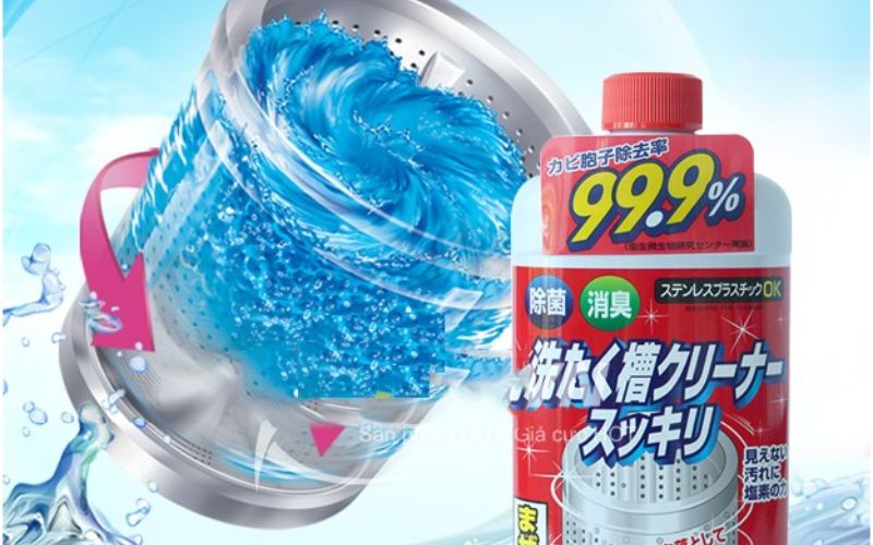 Mẹo sử dụng nước vệ sinh máy giặt hiệu quả, sạch sâu toàn diện