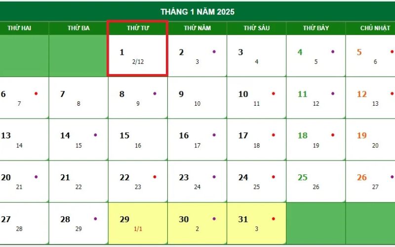 Năm mới 2025, Tết Dương lịch đếm ngược còn bao nhiêu ngày?