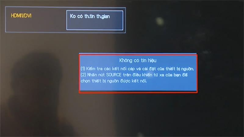 Xử lí tình trạng tivi không có tín hiệu