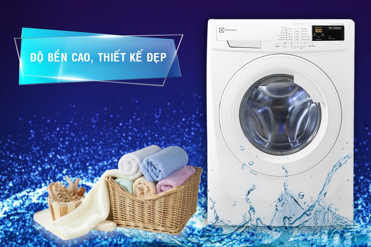 Cách vệ sinh máy giặt cửa ngang Electrolux 7kg cực đơn giản