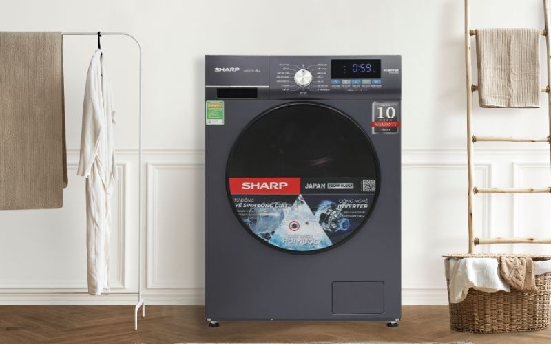 Các bước vệ sinh máy giặt Sharp hiệu quả, thực hiện đơn giản tại nhà
