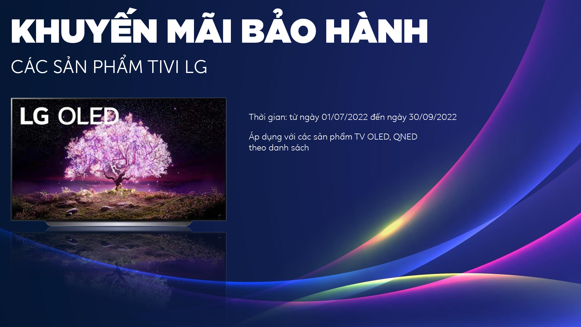 THÔNG BÁO KHUYẾN MẠI BẢO HÀNH SẢN PHẨM TIVI LG