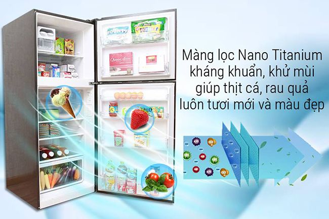 Review đánh giá tủ lạnh SBS Hitachi R-S700PGV2 - công nghệ khử mùi Nano Titanium