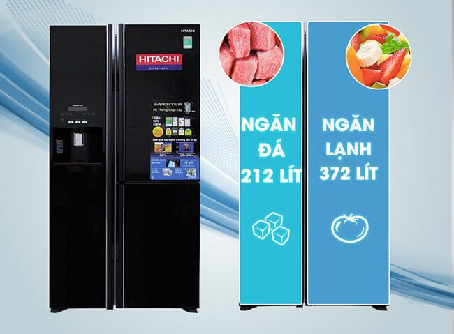 Review đánh giá tủ lạnh Inverter Hitachi R-M700GPGV2