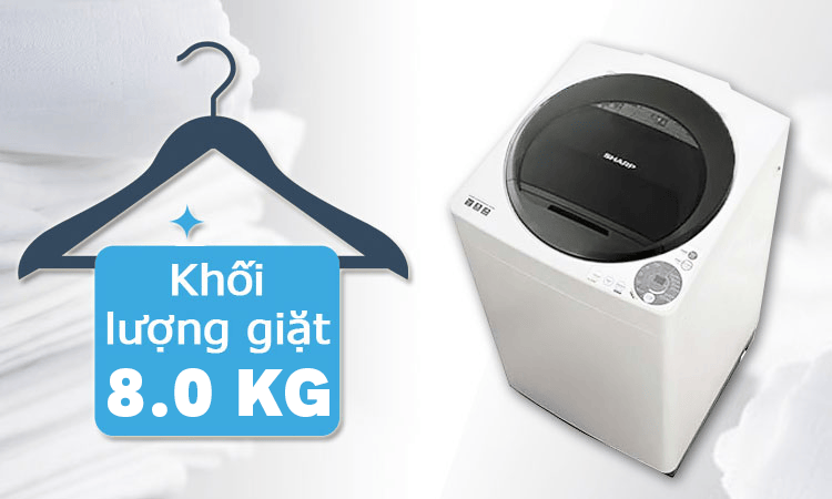 Máy giặt 8kg Sharp ES-U80GV-G