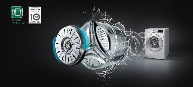 MÁY GIẶT 7.5KG LG FC1475N5W2 LỒNG NGANG INVERTER